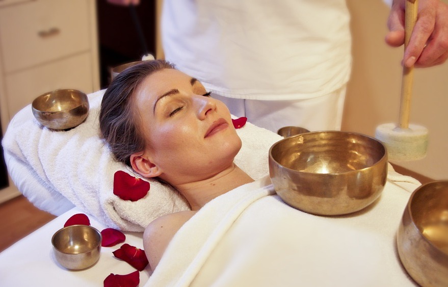 woman enjoying Massage treatment